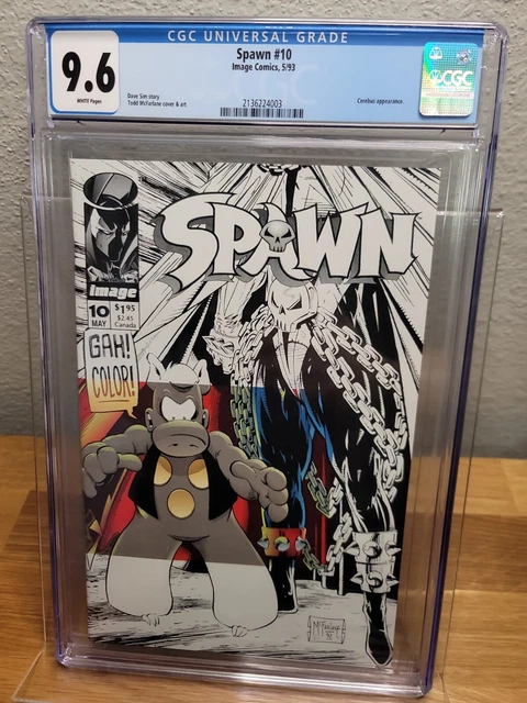 CGC 9.6 Image COMICS CGC 9.6 SPAWN 10 WHITE PAGES