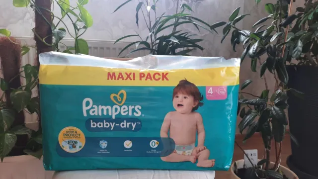 Pampers baby dry 4 Windeln, Größe 4 (9-14 kg), Maxi Pack,Maxi, 106 Stück