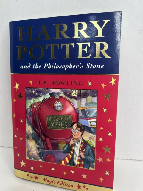 Harry Potter and the Philosophers Stone JK Rowling 1st Edition Magic paperback