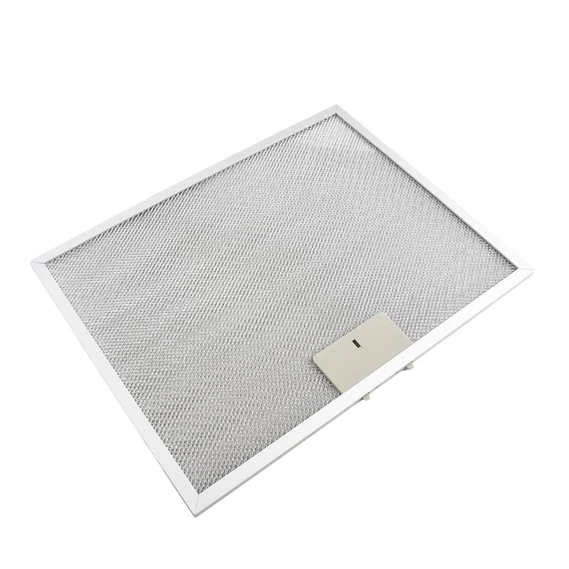 Maintain Optimal Range Hood Operation with Silver Mesh Vent Filter 400x300x9mm