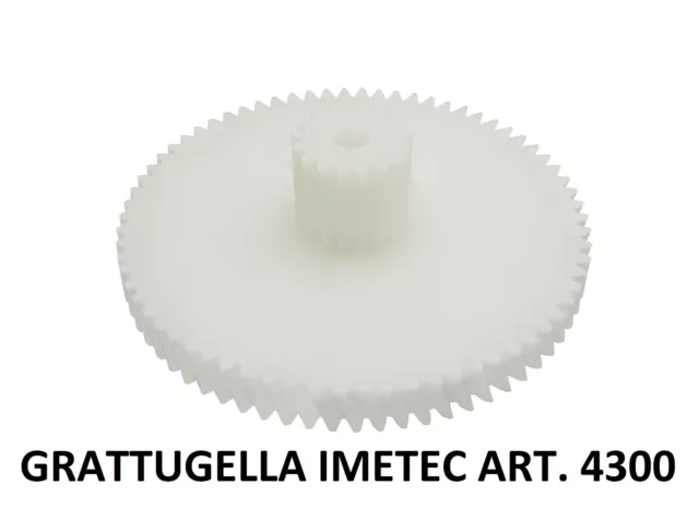 Ingranaggio di ricambio in nylon rinforzato per Grattugella Imetec art. 4300