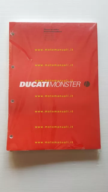 DUCATI Monster 400 600 750 2001 manuale officina Francese Tedesco SHOP MANUAL