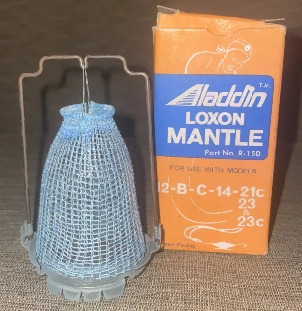 Vintage NOS Aladdin R-150 Lox-On Oil Lamp Mantle Models 12, B, C-14-21c 23&23c
