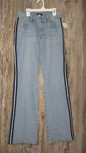 Urban Outfitters BDG NWT Womens Stripe Mom Jeans White/Blue Size 27 Msre 29x30.5