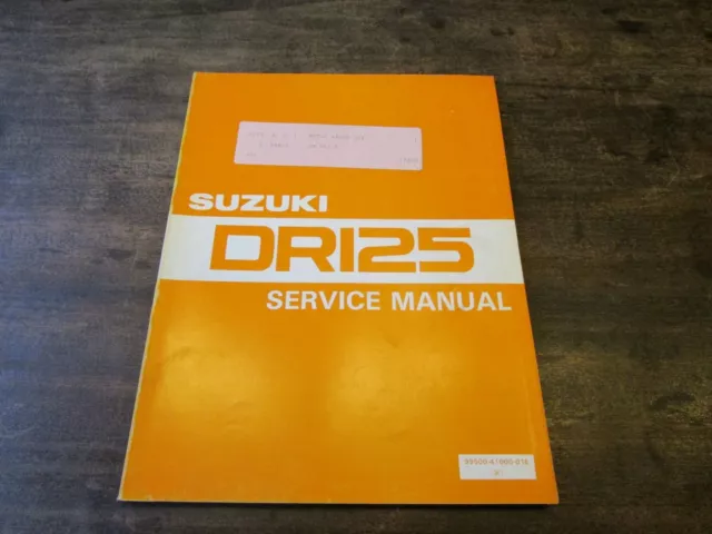 Suzuki  DR 125 DR125 1982 Service Manual Werkstatthandbuch Reparaturanleitung