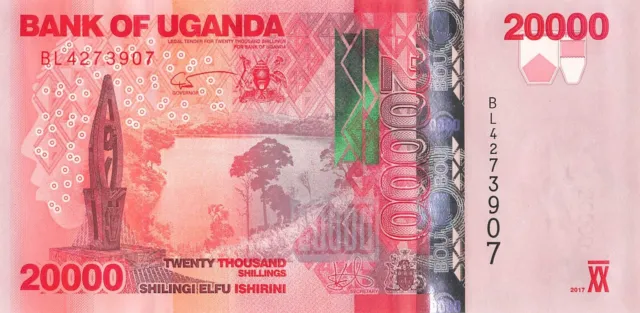 Uganda 20000 Shillings 2017 UNC