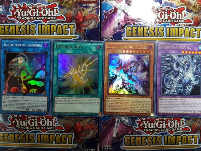 Yu-Gi-Oh Genesis Impact 1st Edition Super Rare, Ultra Rare & Rare - YOU PICK!