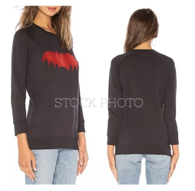 ZOE KARSSEN Bat Crewneck Sweatshirt NWOT SZ XS 2