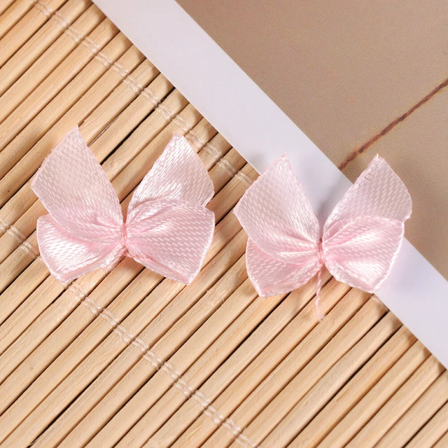 100 Pcs Kids Accessories Flower Gifts Flower Hair Accessories Satin 3