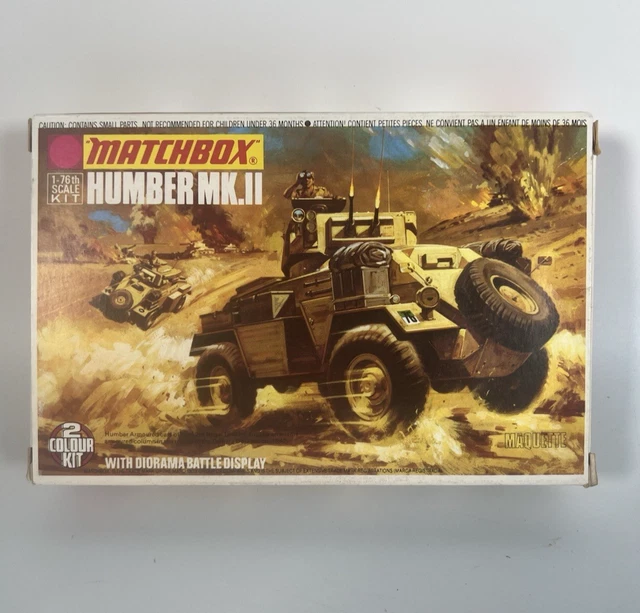 MATCHBOX 1:76 HUMBER MK.II With Diorama Battle Display PK-75 Model Kit ...