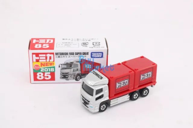 Takara Tomy Tomica No.85 Mitsubishi Fuso Super Great Diecast Toy Car 2018 New