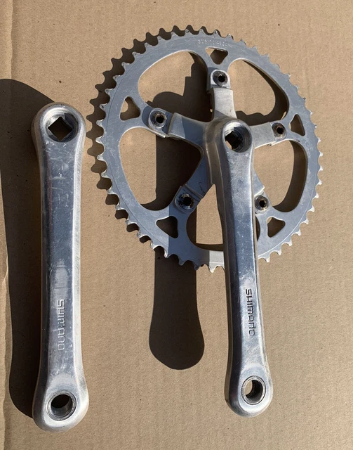 Shimano 1980’s FC-6206 Vintage Mountain Bike Cranks Crankset 175mm Deerhead RARE