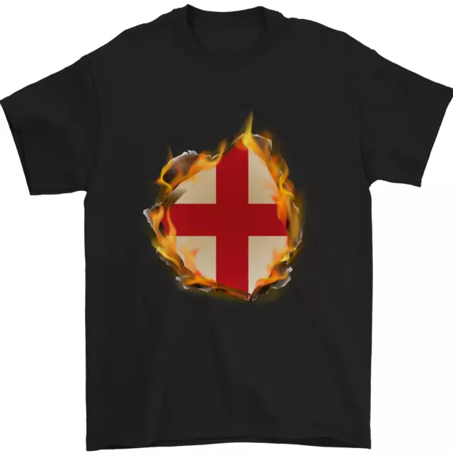 Il st Georges Croce Inglese Bandiera Inghilterra T-Shirt 100% Cotone