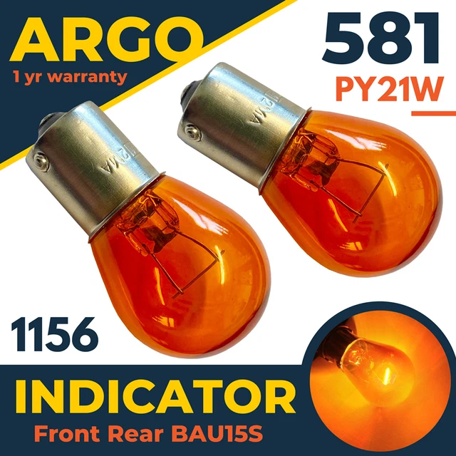 FOR FIAT DUCATO Amber Front Original Repeater Indicator Light Bulbs 12v