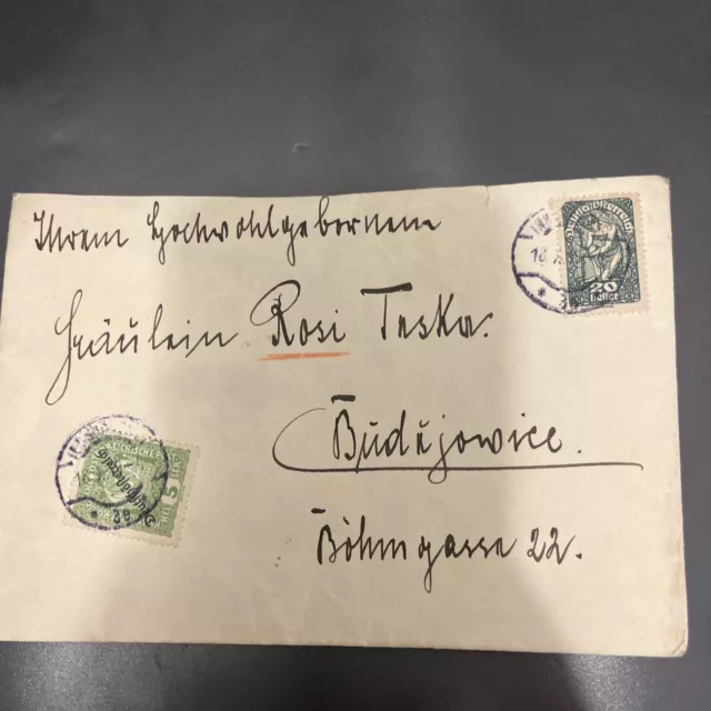 Österr. Brief MiF - Wien 18.10.1919 - A2