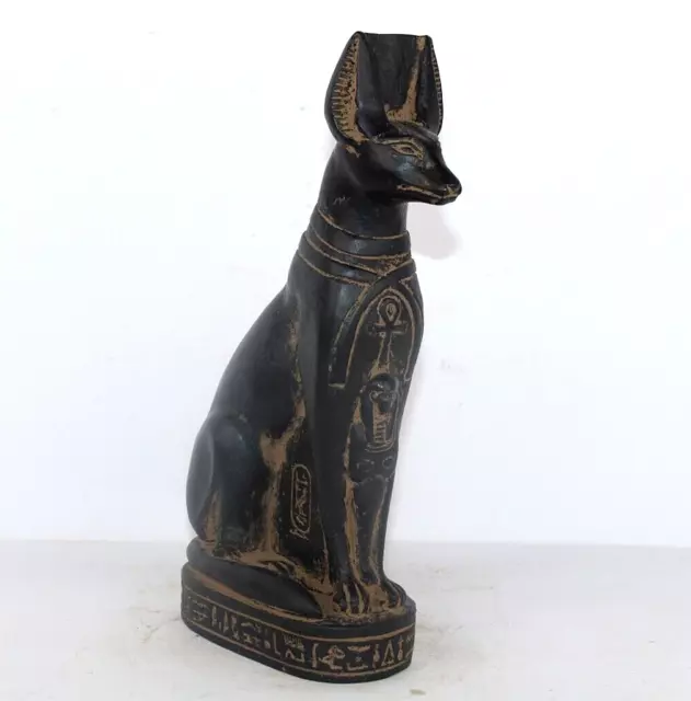 RARO ANTIGUO EGIPCIO ANTIGUO ANUBIS Estatua de faraón de piedra egipcia (BS)