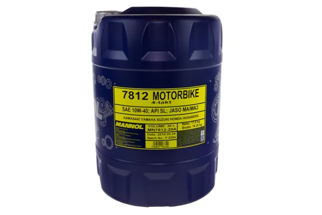 Motorbike 4-Takt Motoröl 10W-40 MANNOL Ester 20 Liter Aprilia Honda Suzuki Oel