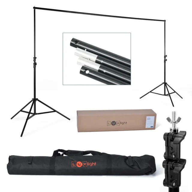 Backdrop Support - Photography / Video | Studio Background Stands & Crossbar Kit