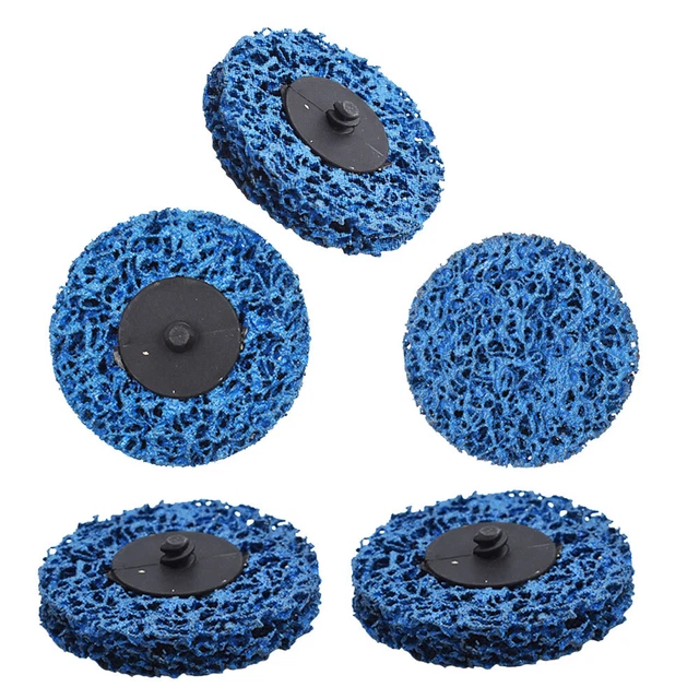 5 Piece 3 Inch Blue Easy Strip & Clean Discs Fits For Paint Rust Clean Discs New