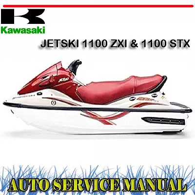 Kawasaki Jetski 1100 Zxi & 1100 Stx Workshop Service Repair Manual ~ Dvd