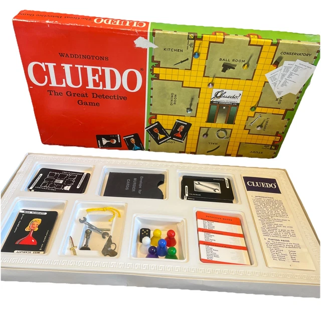 VINTAGE CLUEDO BOARD Game By Waddingtons 1970s Complete With ...