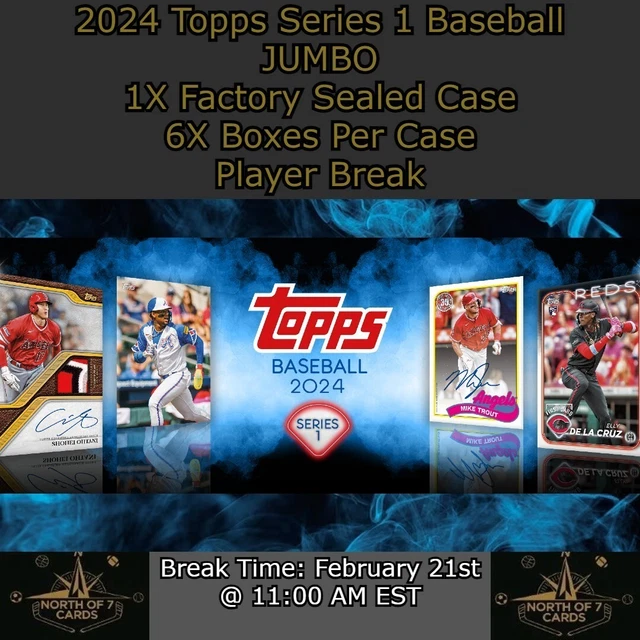 CLAY HOLMES 2024 Topps Series 1 Baseball 1X Jumbo Case Player BREAK 15