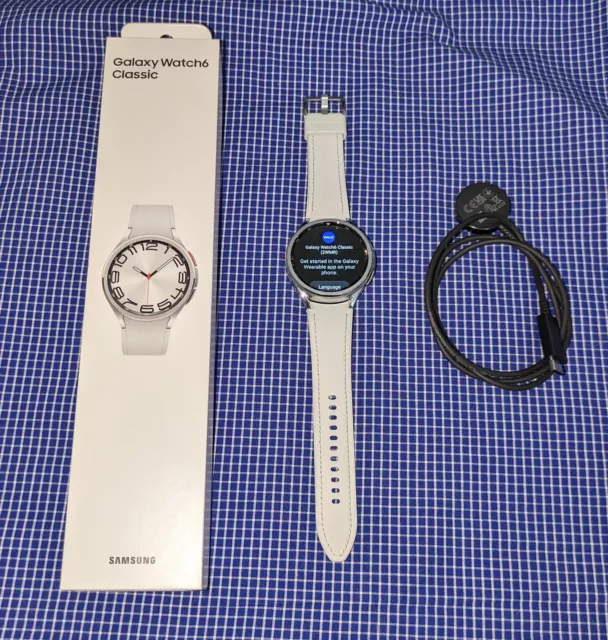 Samsung Galaxy Watch6 Classic Stainless Steel Smartwatch 47mm BT Black  SM-R960NZKAXAA - Best Buy