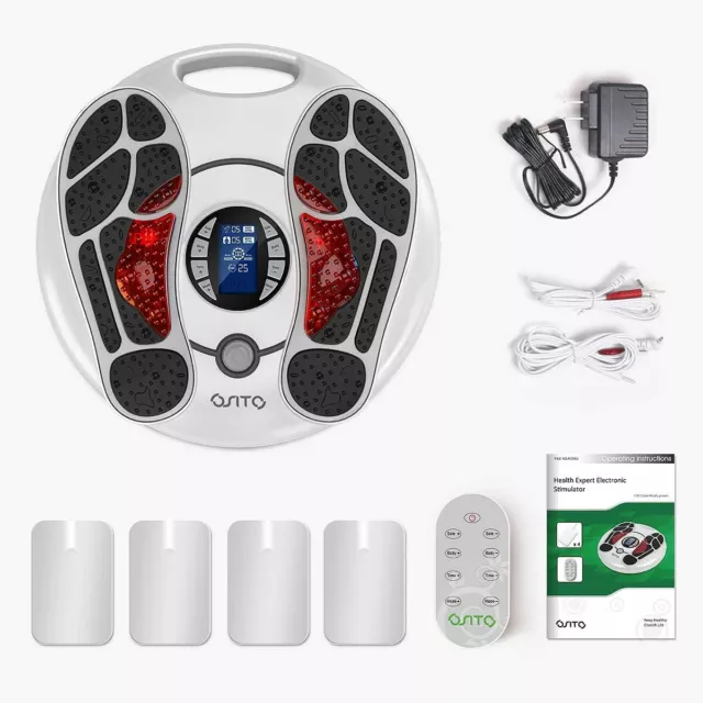 OSITO TENS & EMS Foot Massager Machine Feet Legs Circulation Device Pain Relief