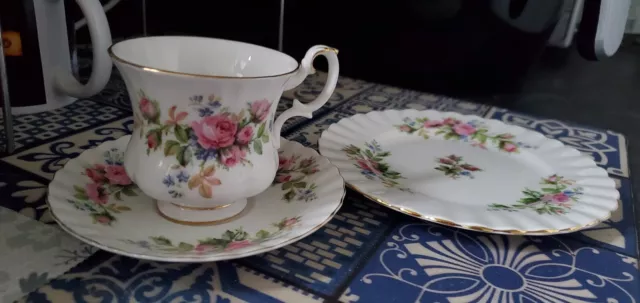 Easter sale Royal Albert " Moss Rose" Tea Set Duo, Tea Cup & Saucer Set 🌹🌹