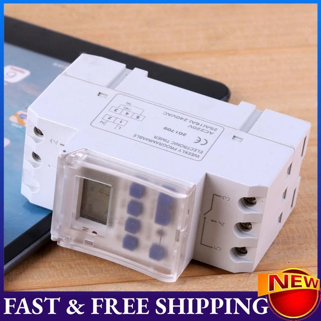 Interruttore temporizzato 12V 16A LCD elettronico digitale programmabile relè temporizzatore Interruttore temporizzato 12V 16A LCD elettronico digitale programmabile relè temporizzatore