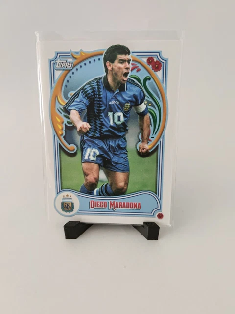 2023 TOPPS FILETEADO Argentina Fútbol Iconos-Diego Maradona