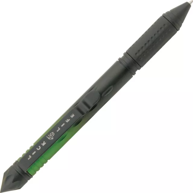 Lizard Lick Ronnies Tactical Pen Black / Green Aluminum / Rubber Construction