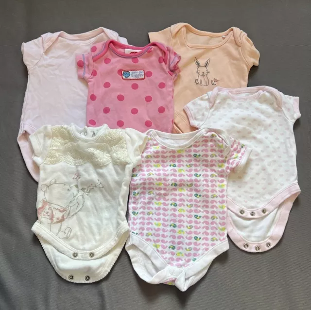 Newborn Baby Girl Clothes Bundle 0-3 Months Outfits First Size Bodysuit 6 Pieces