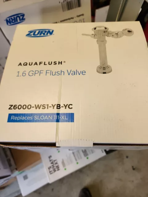 Zurn Aquaflush Flush Valve 1.0 Gallon Per Flush, Z6003-WS1-YB-YC, Chrome Plated