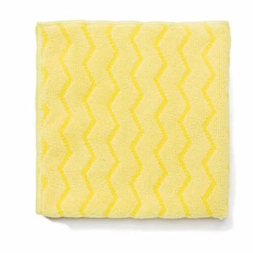 Rubbermaid Hygen Microfiber Bathroom Cloth Yellow Q610 QTY: 12 (one case) NIB