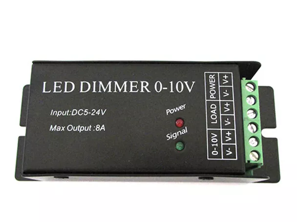 Led Dimmer Con Segnale 0-10V o Con Potenziometro 12V 24V 8A Per Striscia Led DM0