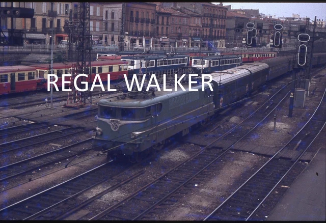 Orig 35Mm Sncf French Italy Fs Railway Slide Loco & Fs Coach/Med Toulouse 80