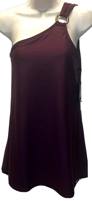 dkny one shoulder convertible swim dress