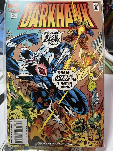 Darkhawk 47 Low Print Run NM Marvel (Rare Power Rangers Game Card still intact)