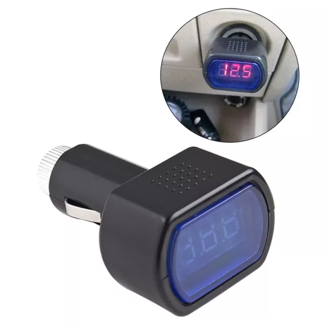 Car Auto LED Voltmeter Battery Electric Cigarette Lighter Voltage Meter Tester