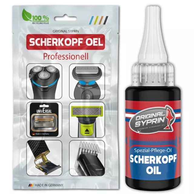 Orig. Syprin Scherkopf-Öl für Haarschneidemaschinen Haarschneider Rasierer 30 ml
