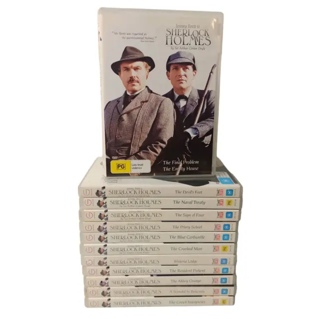 SHERLOCK HOLMES (12) DVD Bundle Jeremy Brett Drama Crime Detective ...