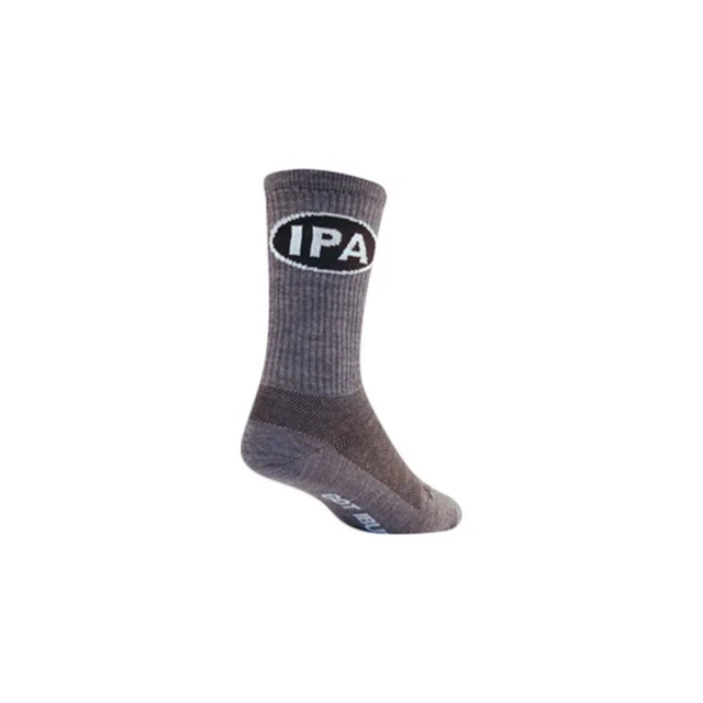 SockGuy Wool Unisex All Weather 6 inch Durable IPA Bi-Cycle Riding Socks - Gray