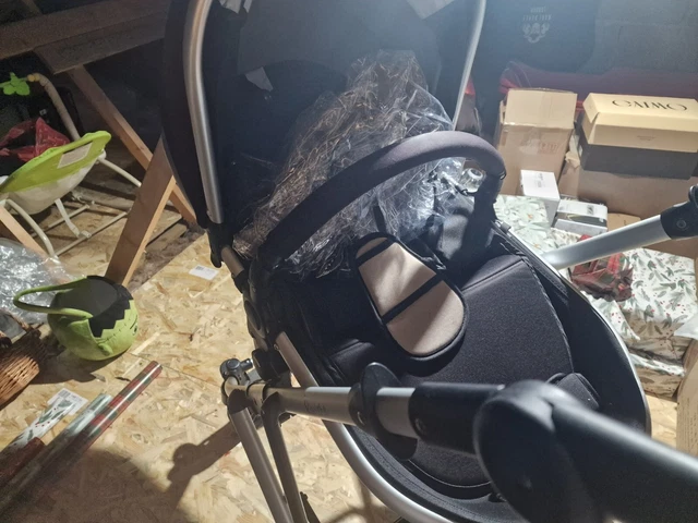 TUTTI BAMBINI PRAM pushchair Riviera in Silver, Black and Taupe