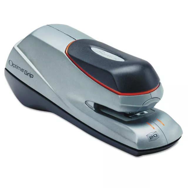 Swingline Optima Grip Electric Stapler Half Strip Auto/Manual 20 Sheets Silver