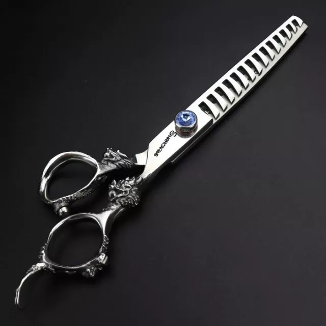 Curved Blades 175mm Length Alloy Steel Leather Scissors Soft Rubber Handle  Scissor