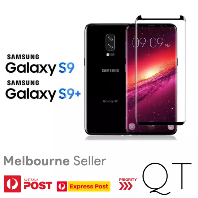 GENUINE Tempered Glass/PET Screen Protector for Samsung Galaxy S9 S9+Black Clear