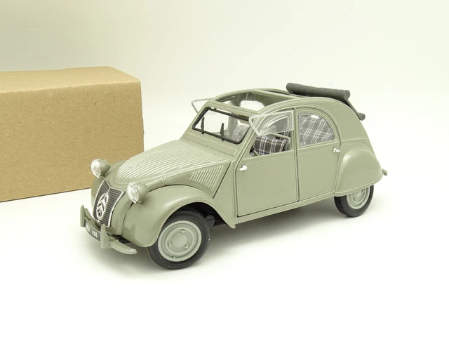 NOREV Citroën 2CV AZL 1957 - Miniature 1/18 Grise - Occasion - Modèle Métal Solido