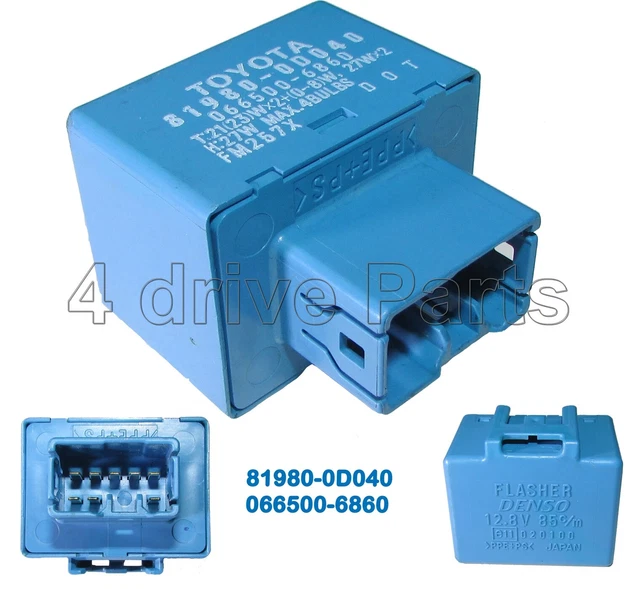 Genuine Denso 8-Pin Flasher Relay For Toyota Lexus – 81980-50030 / 066500-4650 (12V)