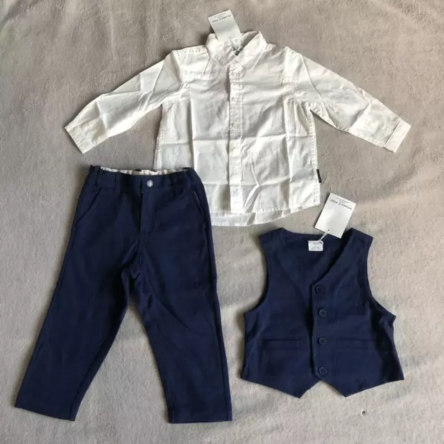 Polarn O. Pyret vest, shirt & pants set